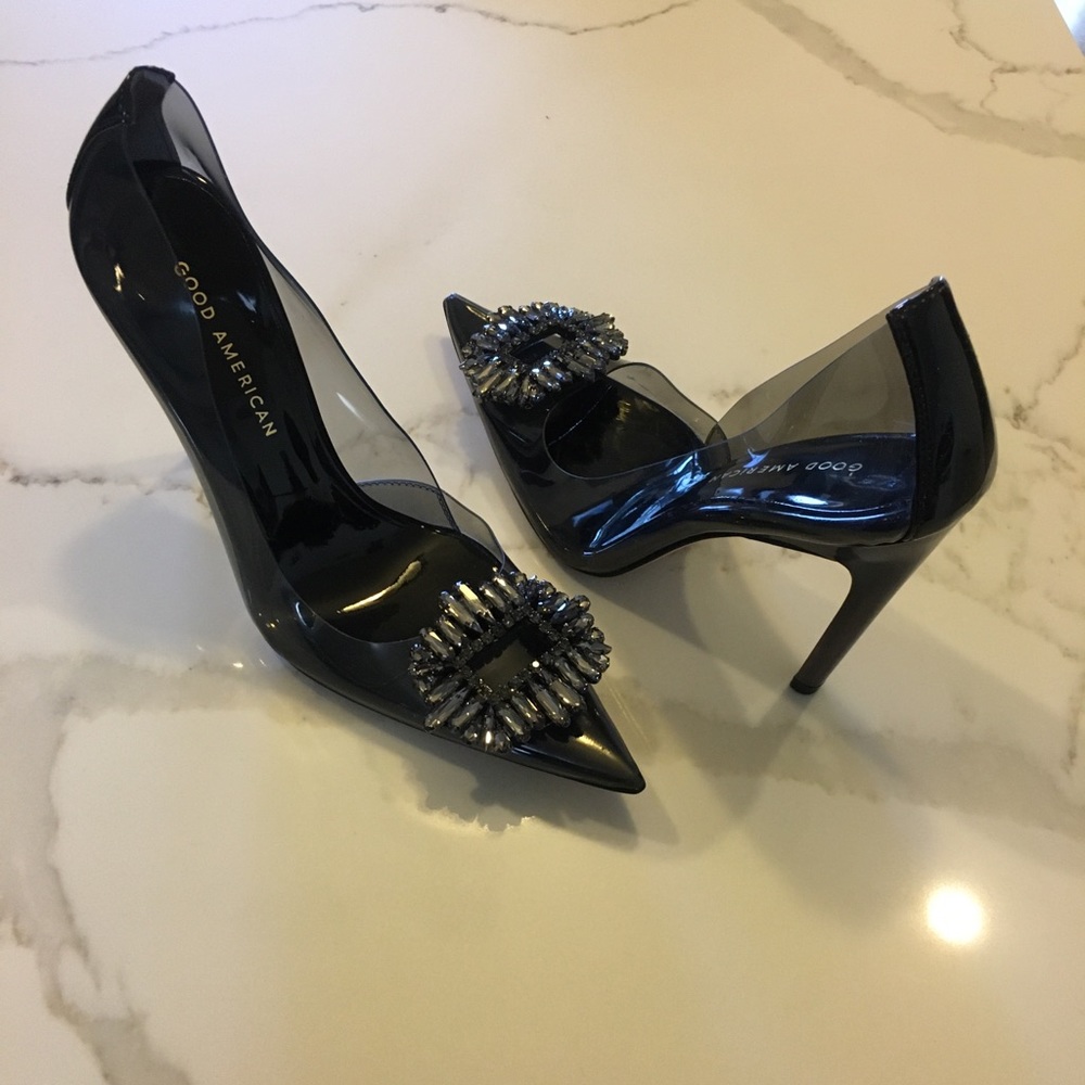 Good American Cinder-F*cking-Rella Pumps